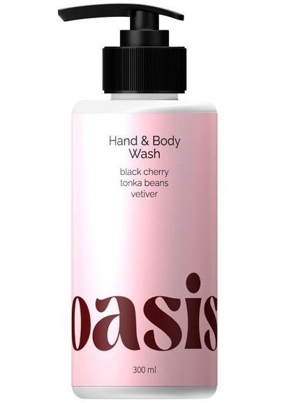 Парфюмерный гель для душа "Black Cherry Tonka Beans Vetiver" Hand&Body Wash 300ml (1400471-23634248) Oasis (368601504)