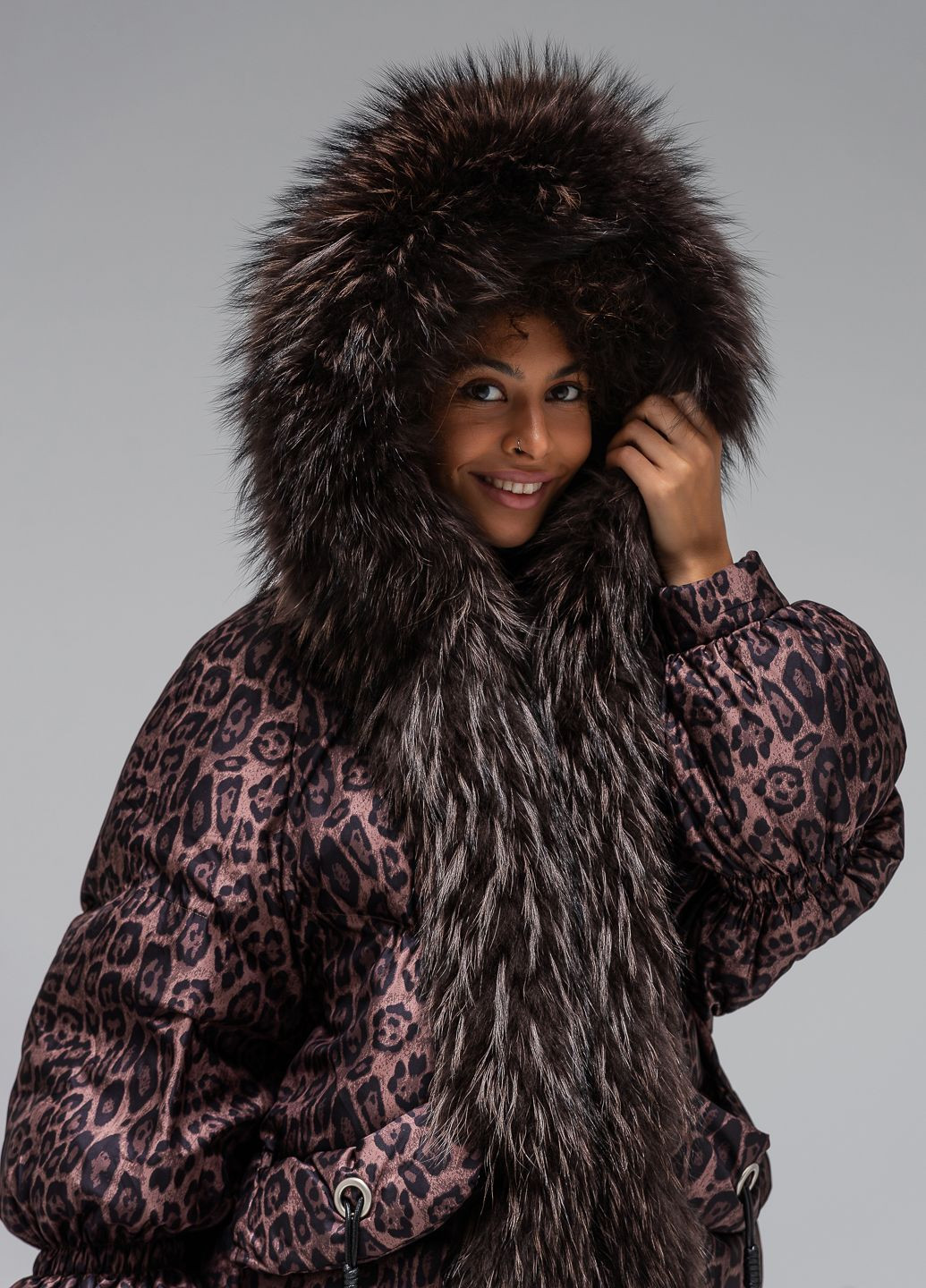 Коричневый зимний Пуховик Vo-tarun