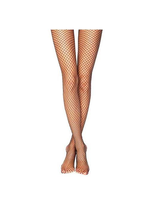 Колготи в дрібну сітку чорного кольору. Колготки в сітку з поясом-гумкою для рольових ігр і інтима China (361441096)