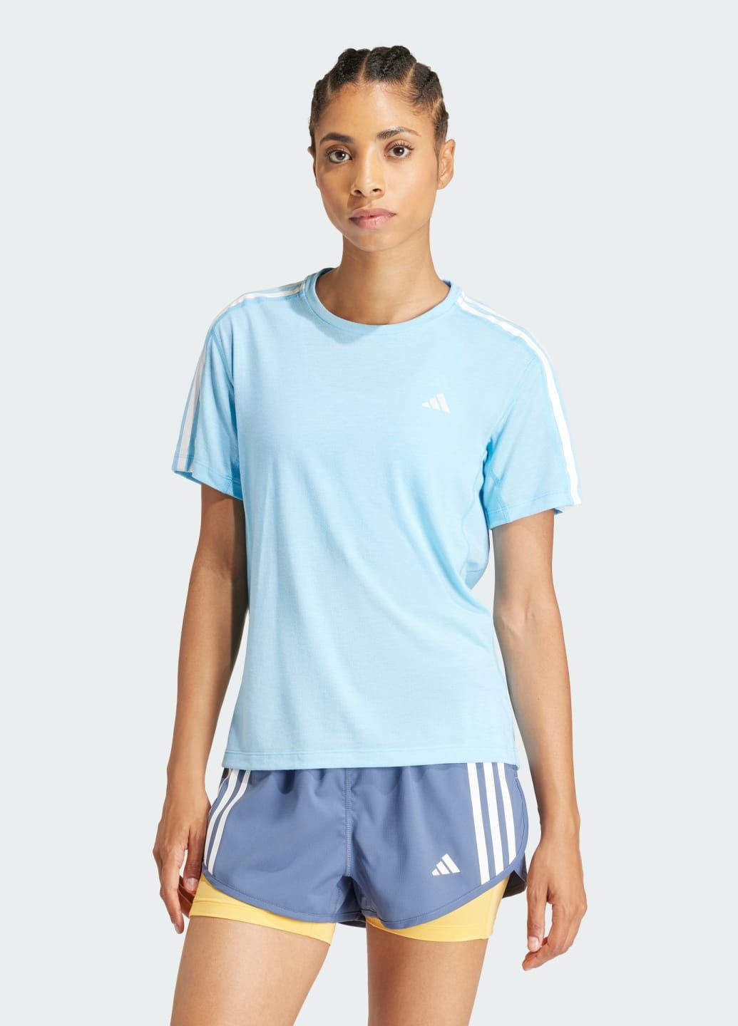 Комбінована всесезон футболка own the run 3-stripes adidas