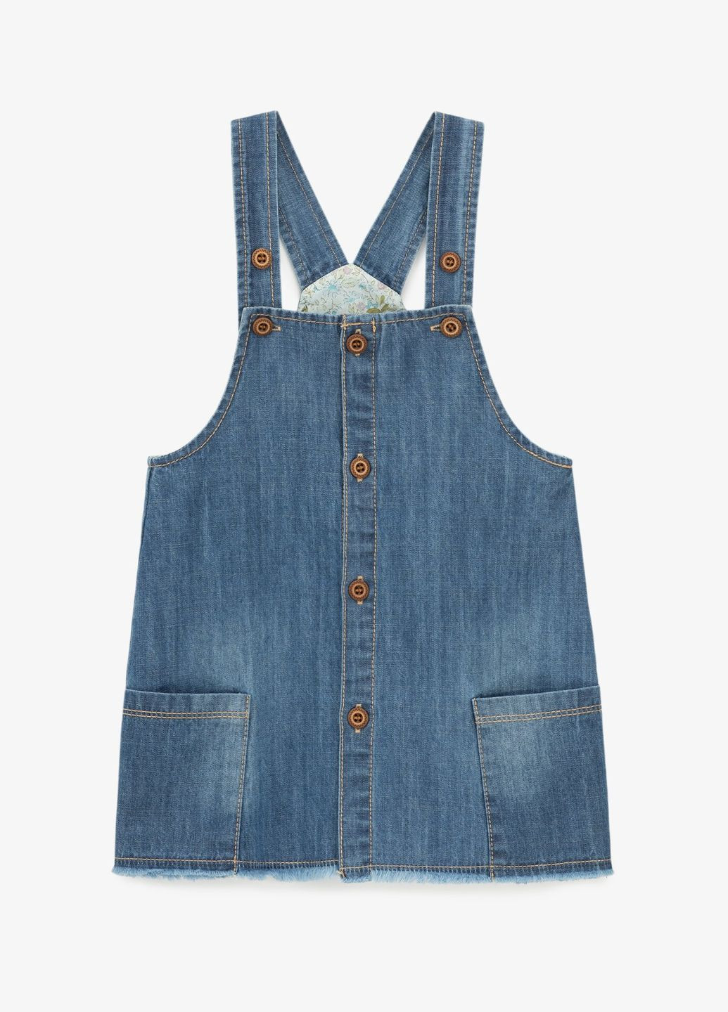 сарафан джинсовый для девочки 9645 62 см синий shop (2000999145988) Dinomin