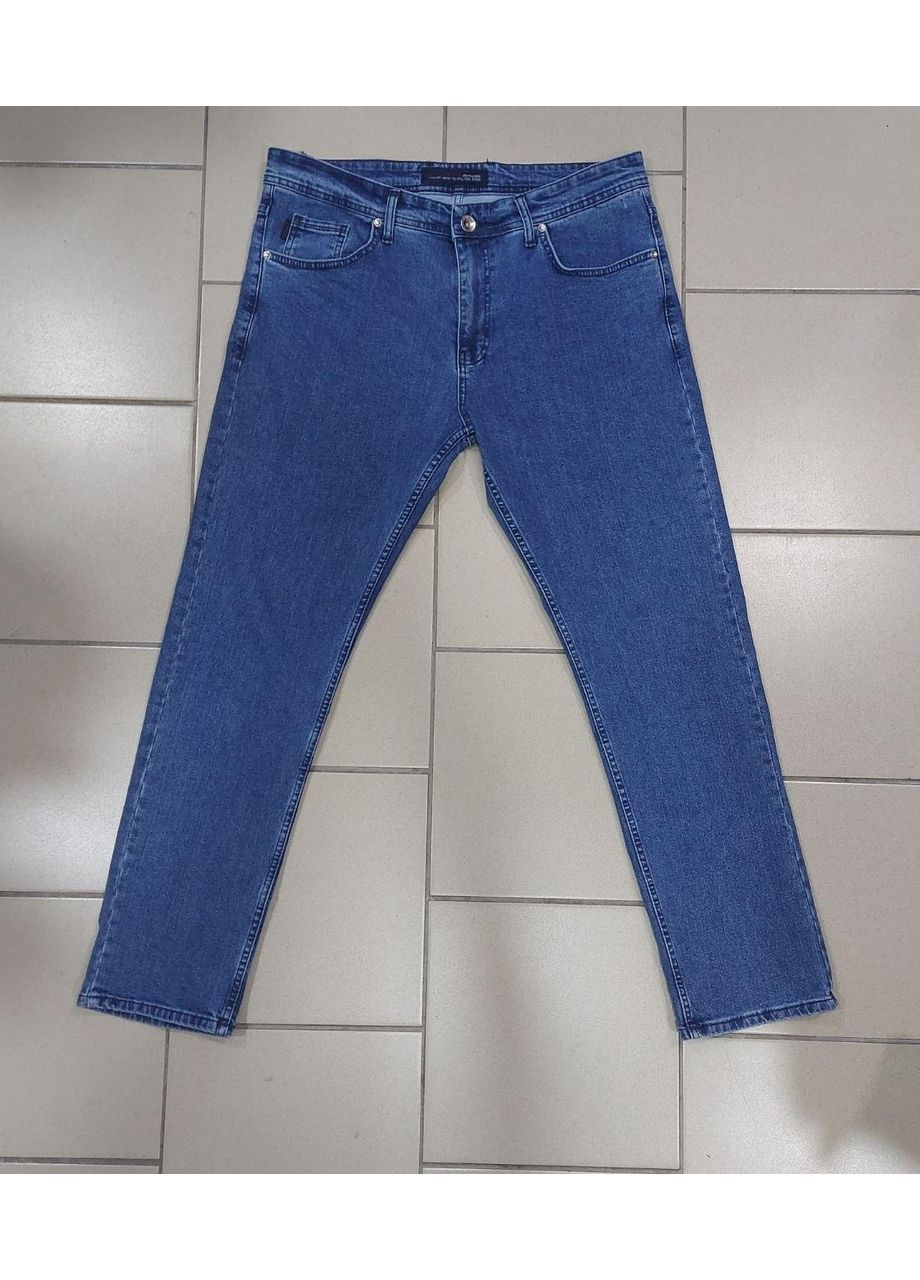 Джинси чоловічі Мом молодіжні стрейч блакитні Hacker (350349666)