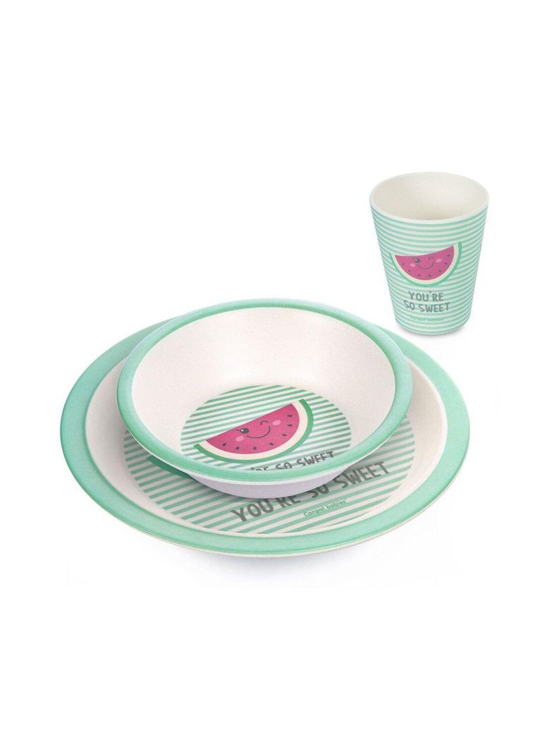 Набор посуды бамбуковой 3 эл "SO COOL" Розовый Canpol Babies (314951625)