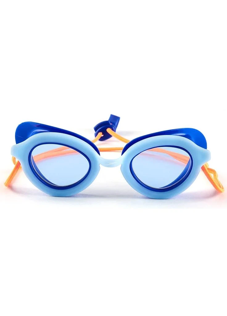 Очки для плавания силикон голубой синий оранжевый Speedo Speedo KIDS SUNNY G S SHLLS 451 (398908653)