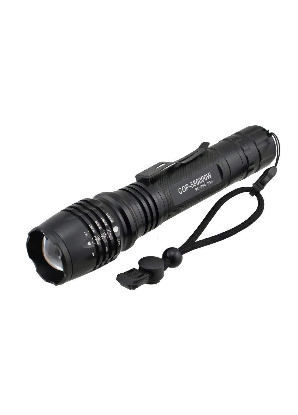 Тактический ручной фонарик RIAS BL-P08-P50 COP Black (3_01989) No Brand (395875656)