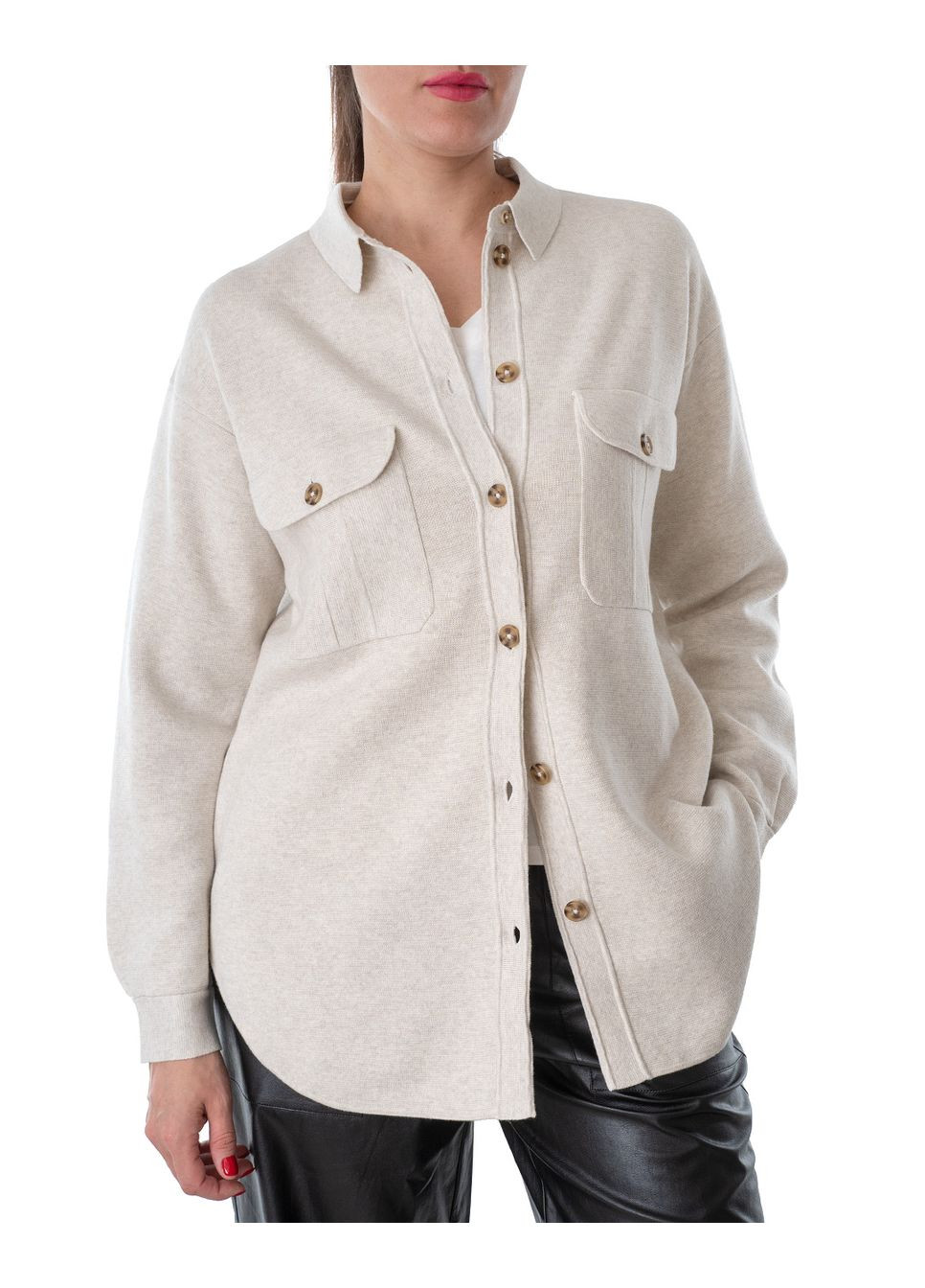 Кремовая рубашка Oui