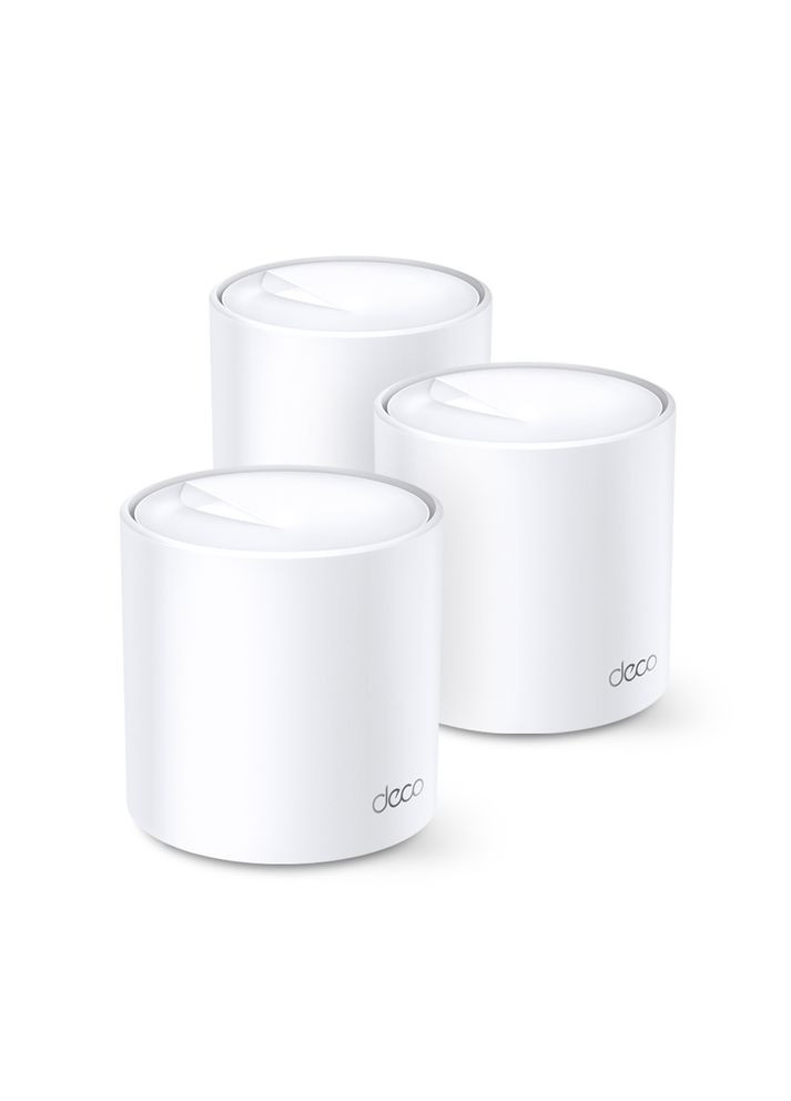 Домашняя Mesh Wi-Fi система DECO X20 3PK AX1800 1xGE LAN 1xGE WAN MU-MIMO OFDMA (DECO-X20-3-PACK) TP-Link (362346177)