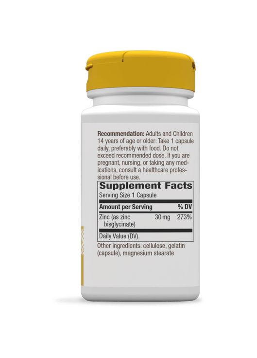 Витамины и минералы Zinc Chelate, 100 капсул Nature's Way (324102333)