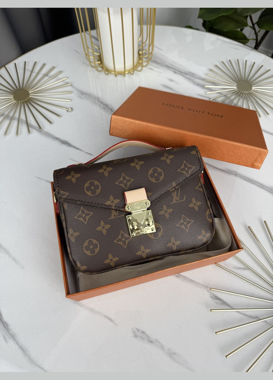 Сумка коричневий зі світло-бежевим міні No Brand (322464238)