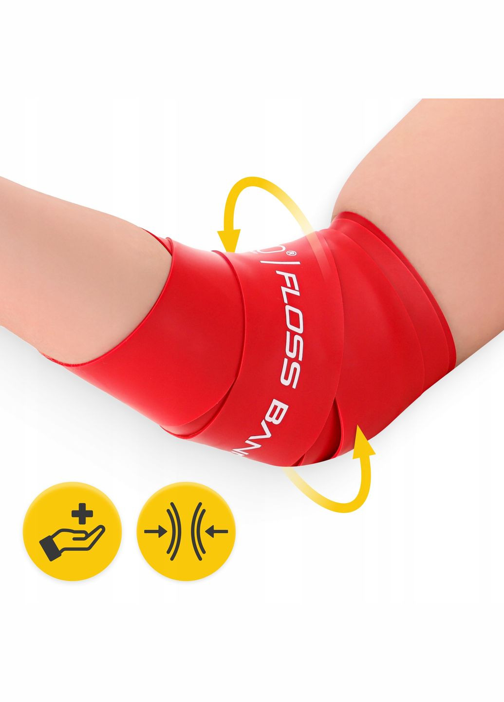 Стрічка компресійна для флосингу Floss Band 207 x 5 x 0.1 см Red () 4FIZJO P-5907222931899 (275095794)