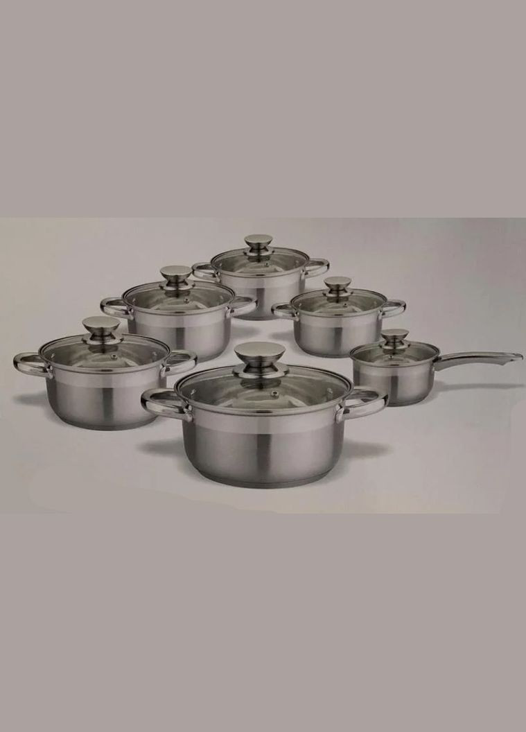 Набір посуду з нержавіючої стали 12 предметів Ritter 88-222-032 Krauff (334880678)