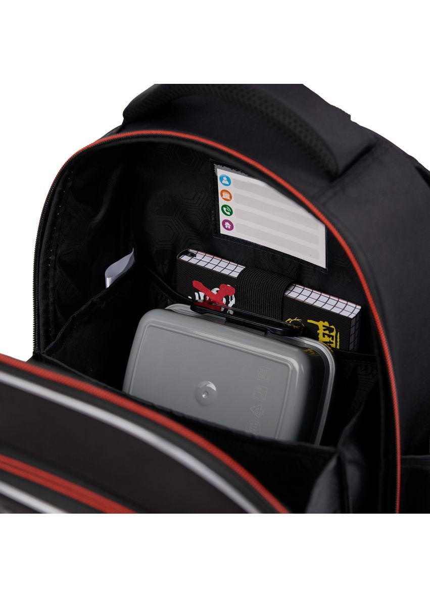 Рюкзак шкільний напівкаркасний S-109 Race Day 37х26х13 см Чорний (559881) Yes (365290796)