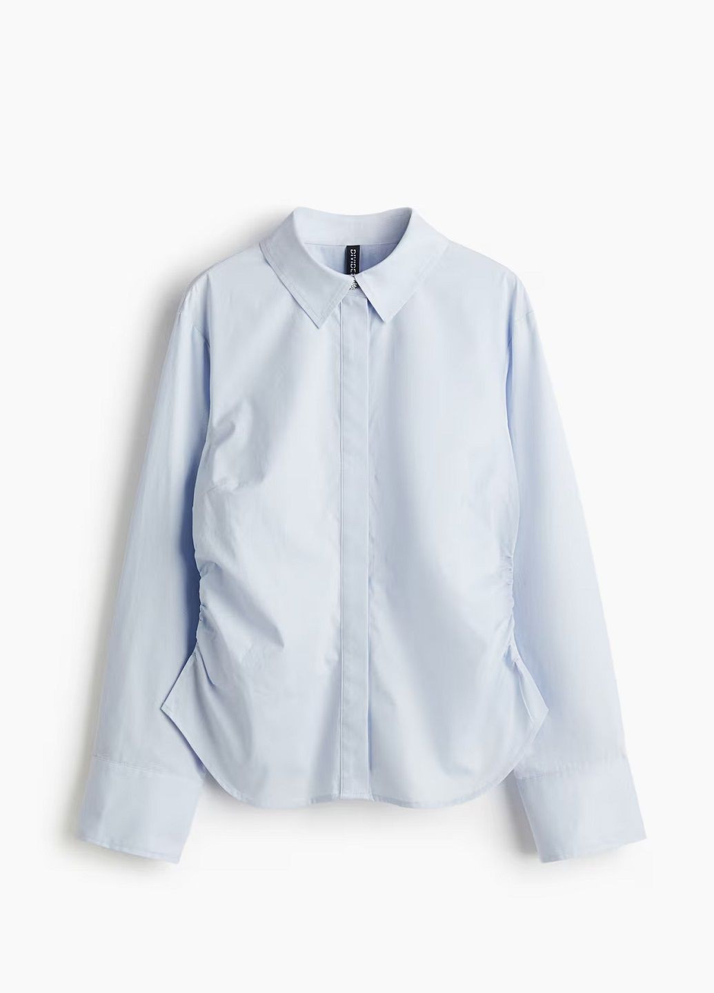 Светло-голубой праздничный рубашка однотонная H&M