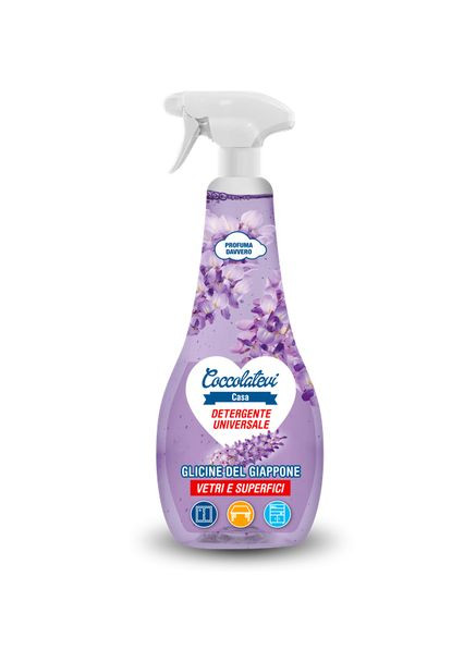 Универсальное моющее средство для стекла и твердых поверхностей с ароматом глицинии 750 мл Coccolatevi (321964475)