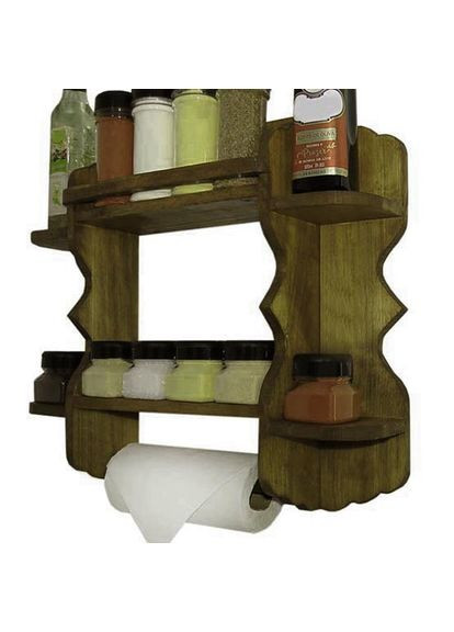 Тримач для паперових рушників з дерева Бієнвіль мускат (ДКП-005207) No Brand (327848407)