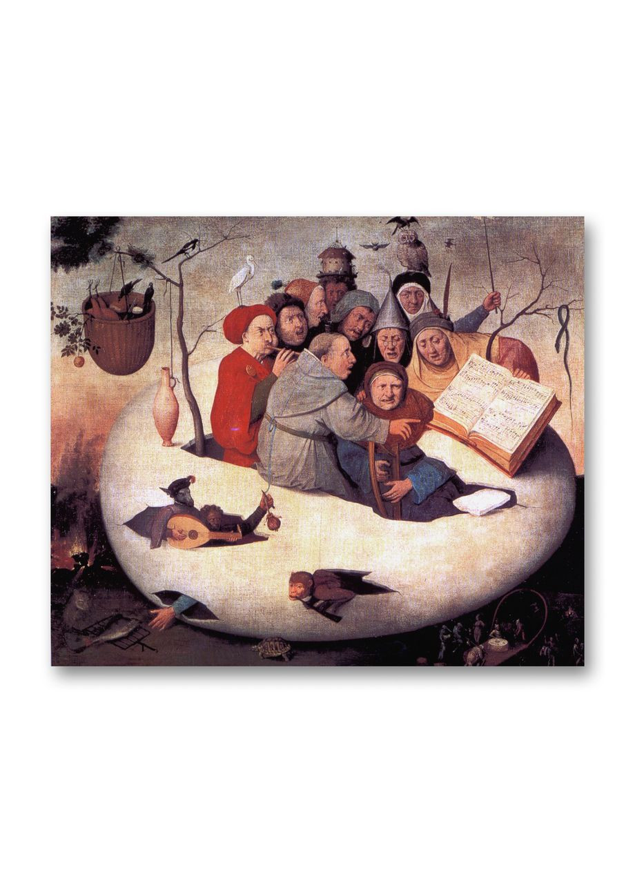 Друк на полотні Концерт у яйці Ієронім Босх 50x50 No Brand (346495141)