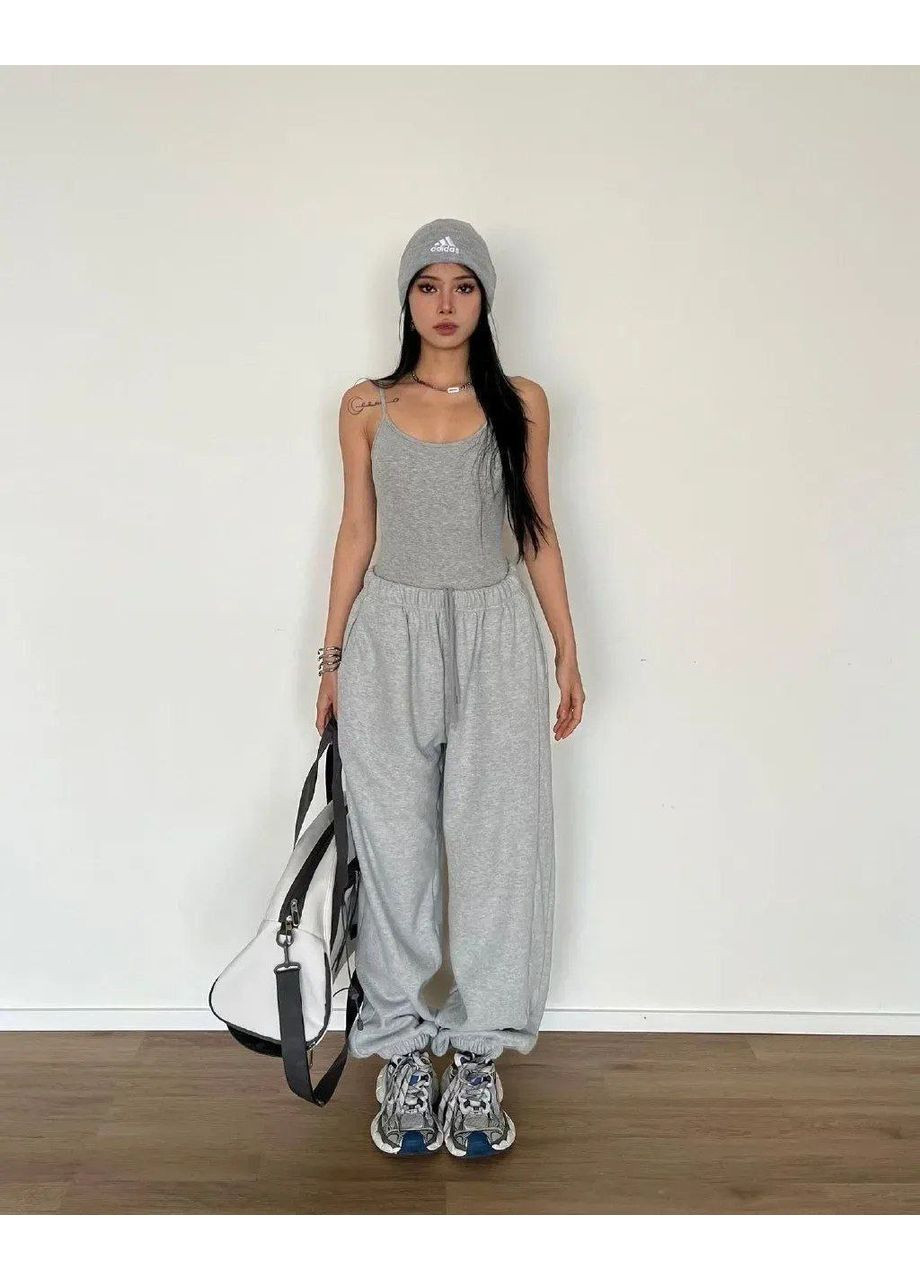 Штаны оверсайз из двунитки с затяжками снизу — ЗАМЕРЫ В ОПИСАНИИ DK/DL Мода без кордонів (372898400)