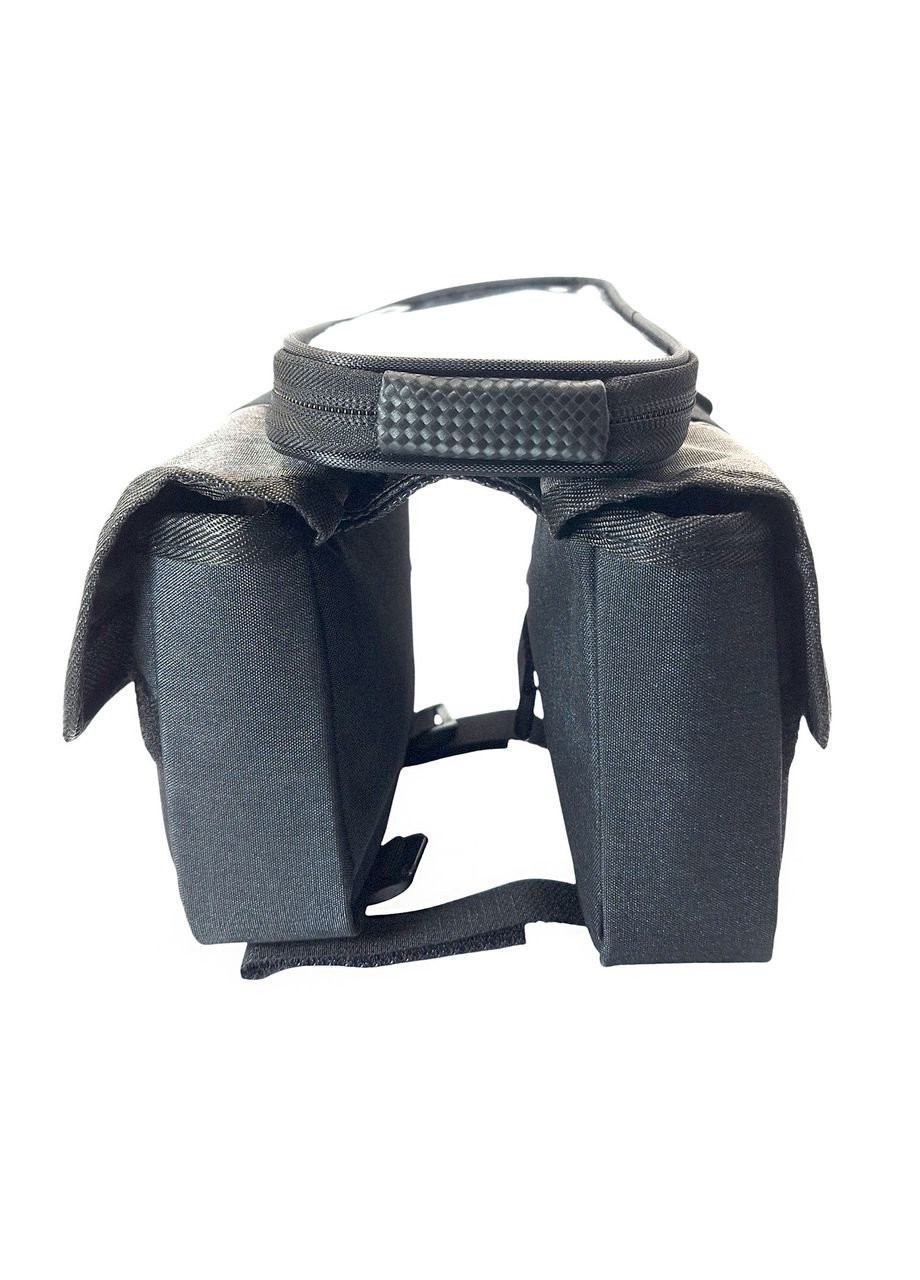 Велосумка на раму YP0707351 2 л для смартфона 7" 19х18х15 см чорно-сірий (G0001975) West Biking (366964707)