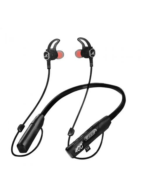 Бездротові Bluetooth-навушники Marshall MJ-6977 з LED-дисплеєм Чорні Zegor (300520755)