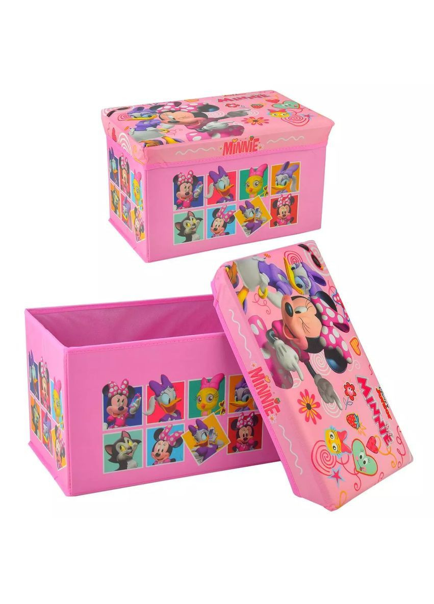Корзина сундук з кришкою для зберігання іграшок Minnie Mouse - No Brand D-3524 (371927824)