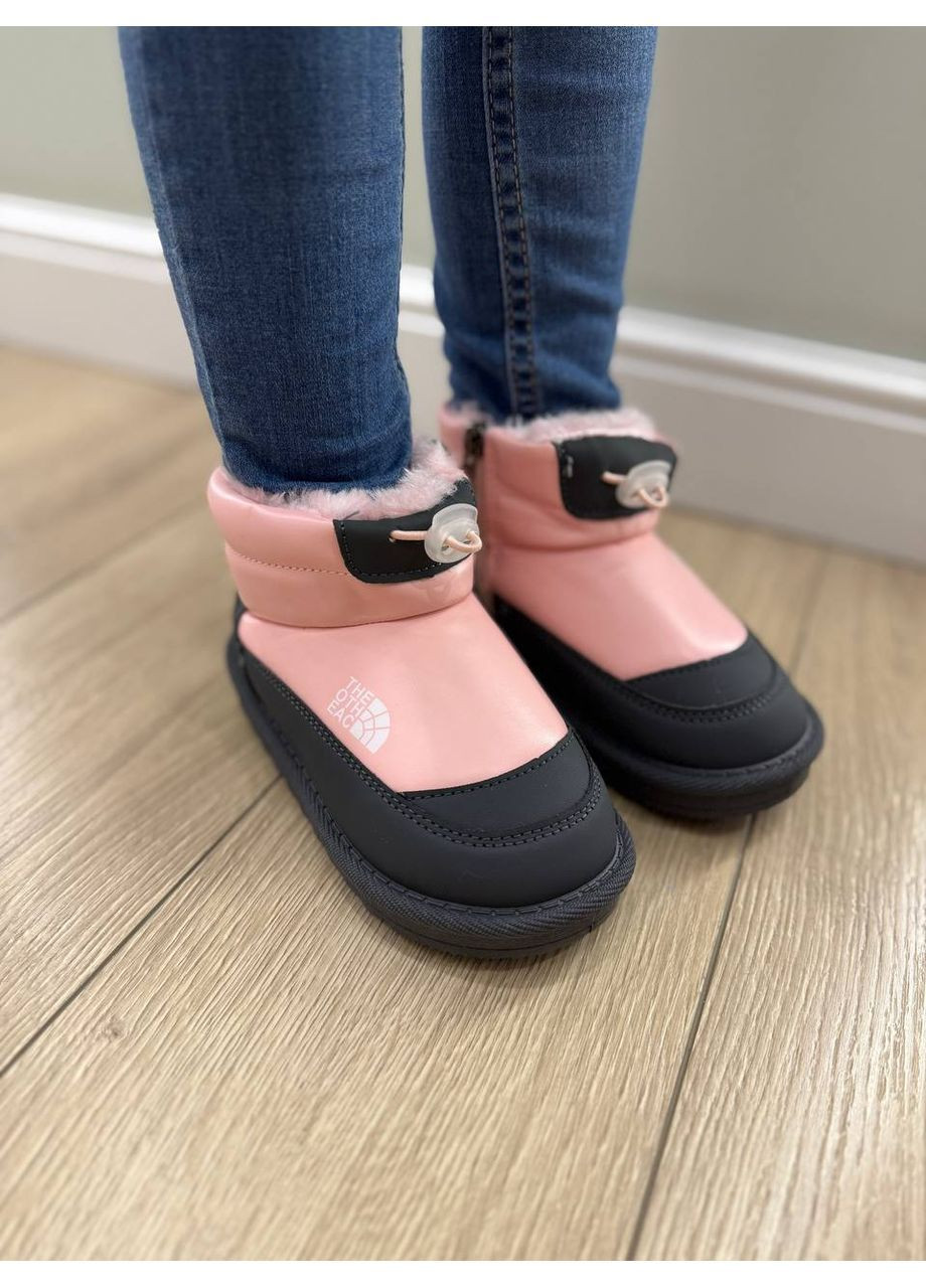 Дитячі зимові дутики з хутром, водонепроникні, гнучка підошва No Brand (367189296)