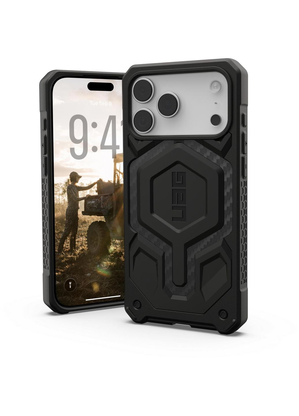 Чехол для iPhone 17 Pro Max, Monarch Pro MagSafe, Carbon Fiber (114514114242) UAG (372465849)