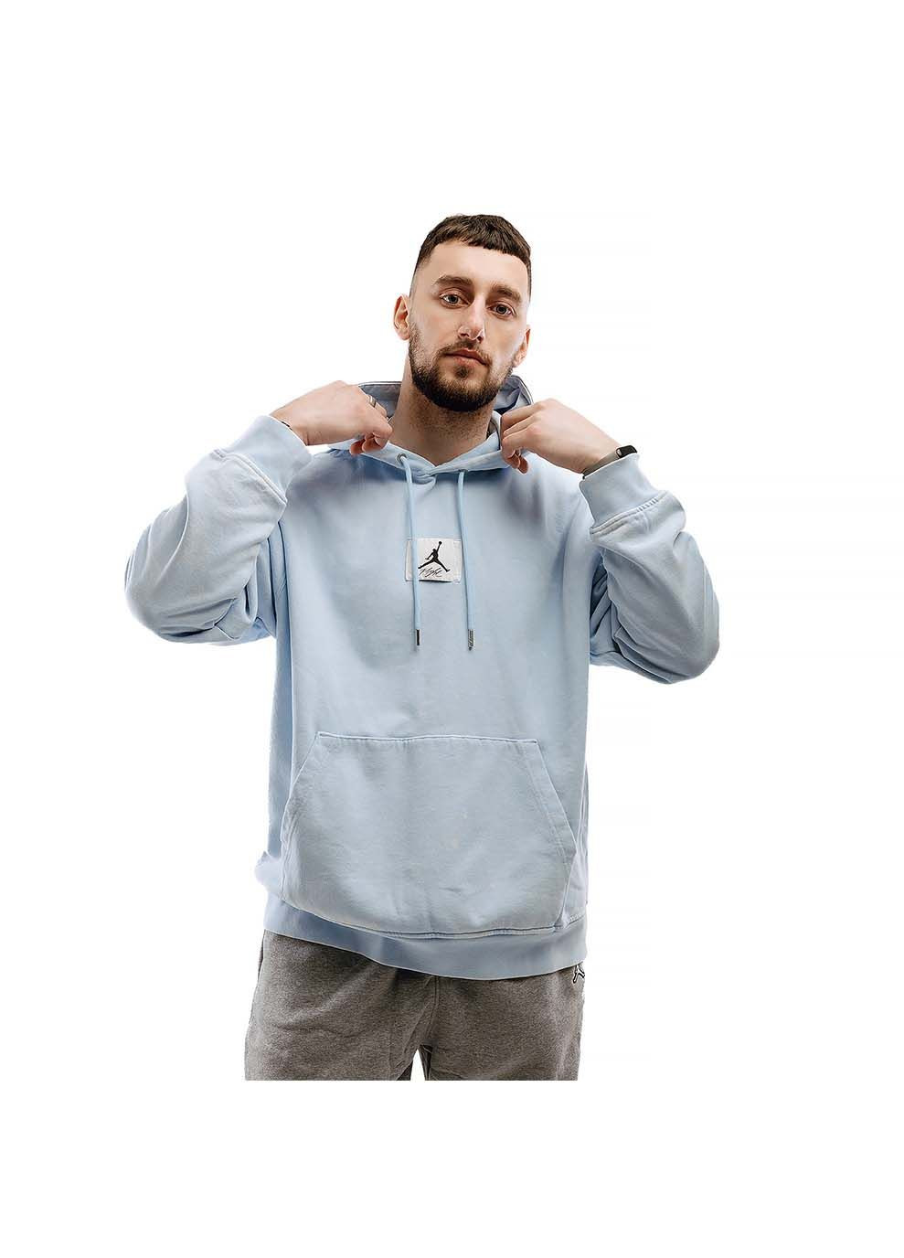 Мужское Худи MJ ESS STMT WASH FLC PO Голубой Jordan (367601411)