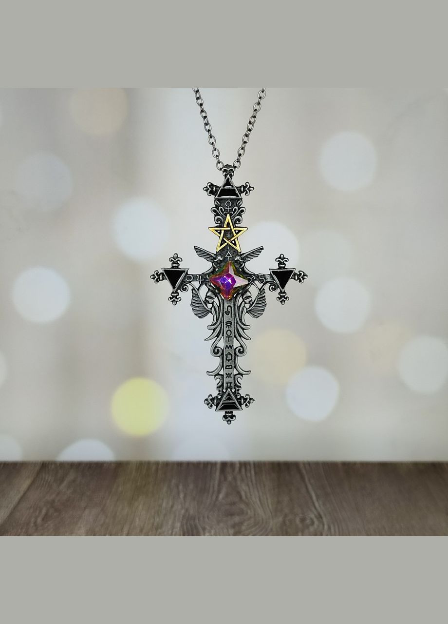 Кулон "Готический крест с пентаграммой" SureGeek (316635123)
