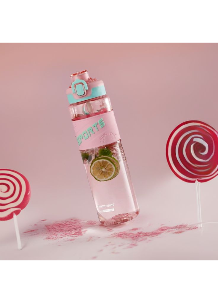 Розовая бутылка SPORTS из тритана 500 мл для спорта TKK (314709865)