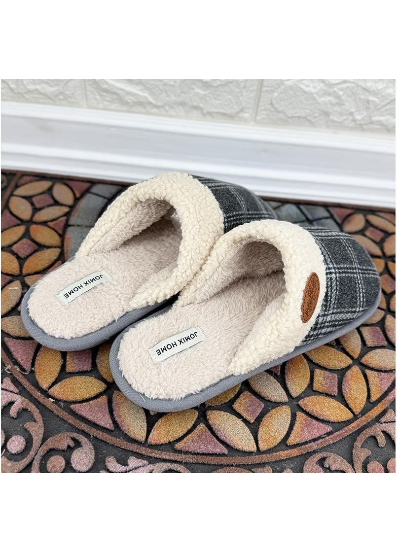 Серые кiмнатнi тапочки чоловiчi закритi vs-0010254-3 сiрi Jomix