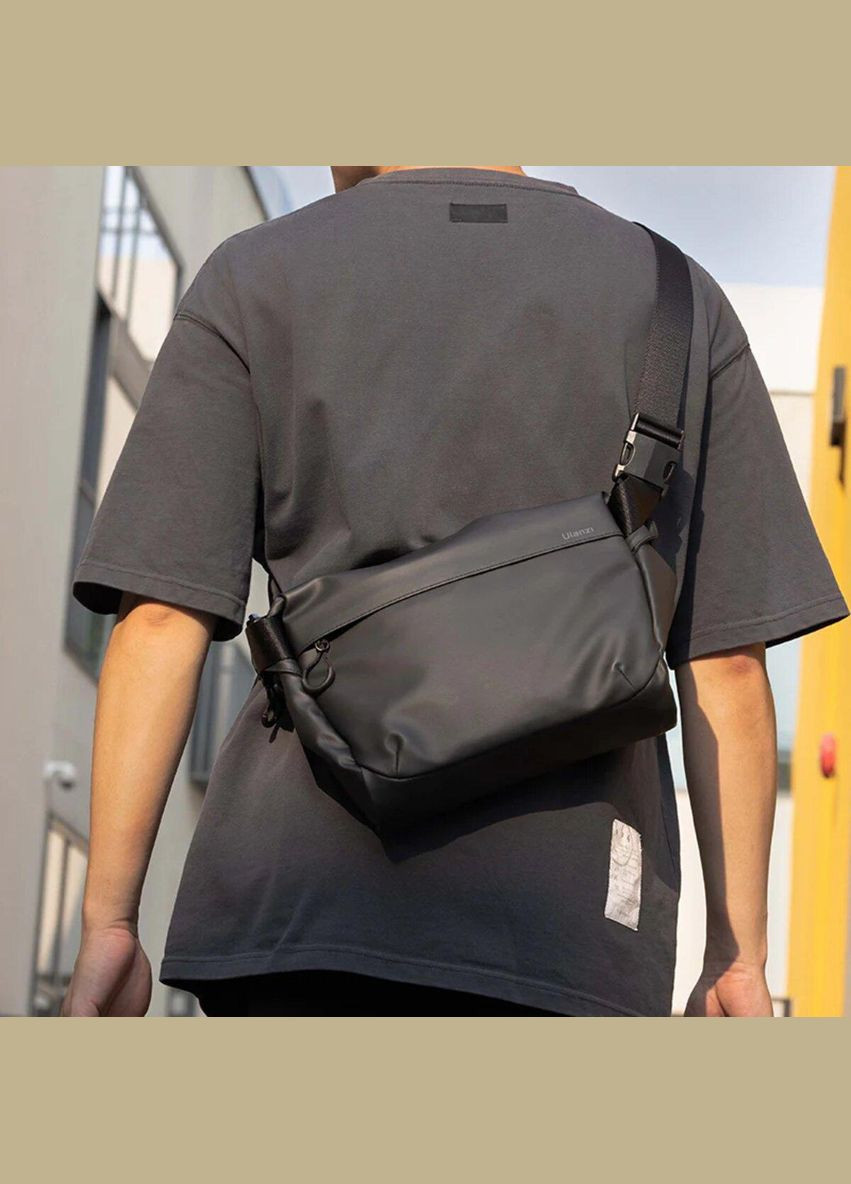 Сумка месенджер через плече чоловіча текстильна Чорний 35590 Ulanzi (334674013)