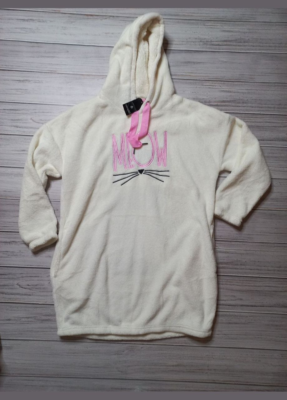 Білий домашній жіноча плюшева з капюшоном для дому Esmara