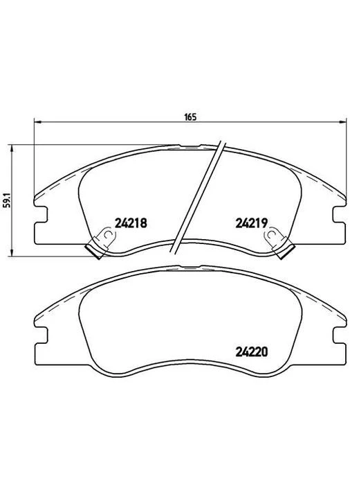 Тормозные колодки дисковые P30 042 Brembo (390287337)