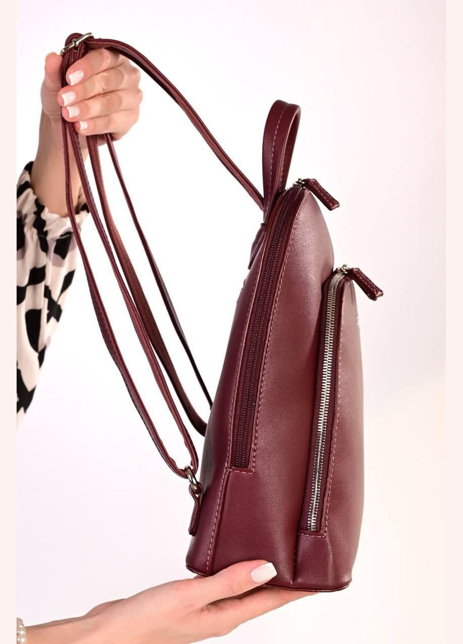 Рюкзак жіночий бордового кольору No Brand Рюкзак для міста (333711608)