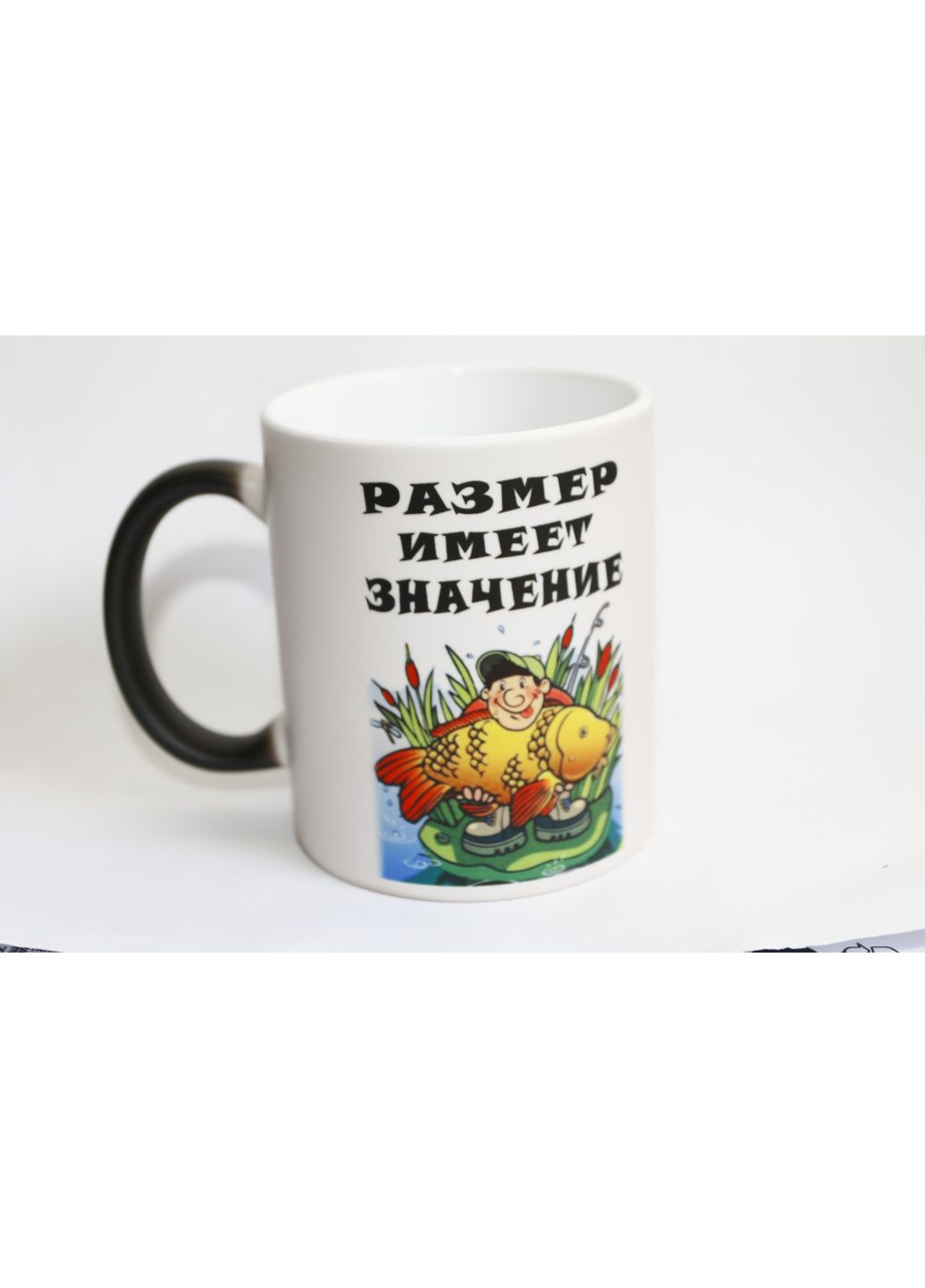 Кружка для рибалки - Розмір має значення, чашка про рибалку No Brand (302521823)