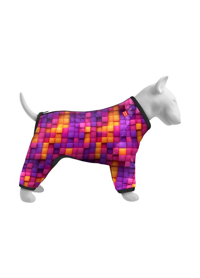 Вітровка для собак Clothes, малюнок "Куби 3Д",, В 47-50 см, С 35-38 см WAUDOG (322001587)
