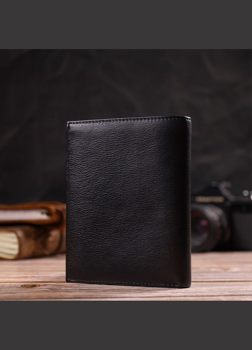 Чоловічий гаманець вертикального формату з натуральної шкіри 21753 Canpellini (331907009)