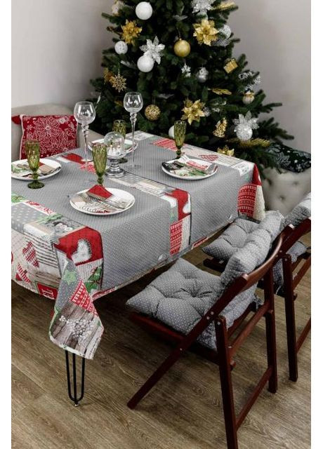 Дорожка Merry Christmas 40х140 см Серый (7418) Прованс (367179978)