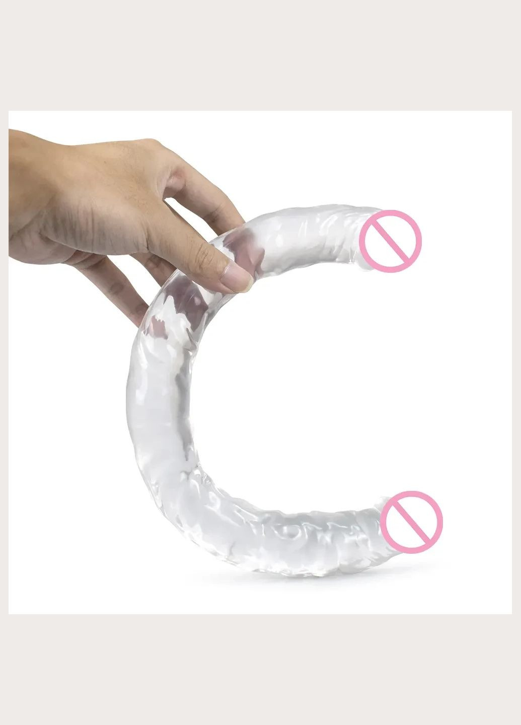 Фалоімітатор двосторонній фалос розмір 31 см анально-вагінальний реалістичний подвійний ділдо пеніс No Brand (339092233)