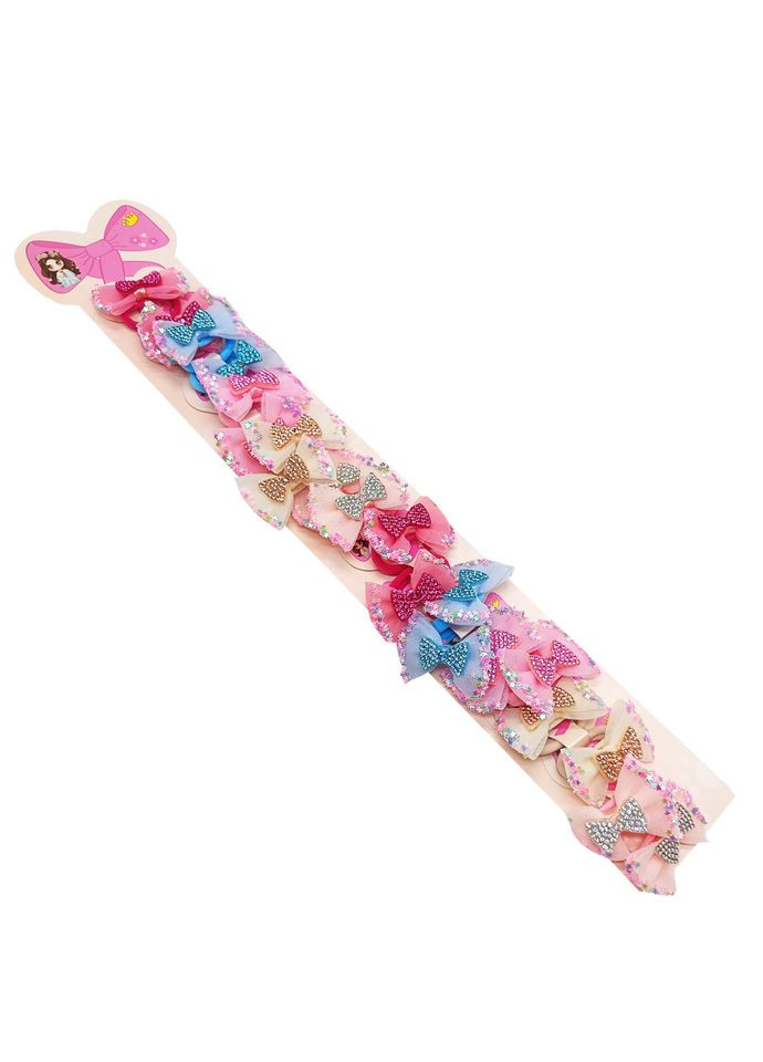 Детские резинки для волос «Бантик-2» 0108-321-2 фатиновый 10 пар La-beauty (322260867)