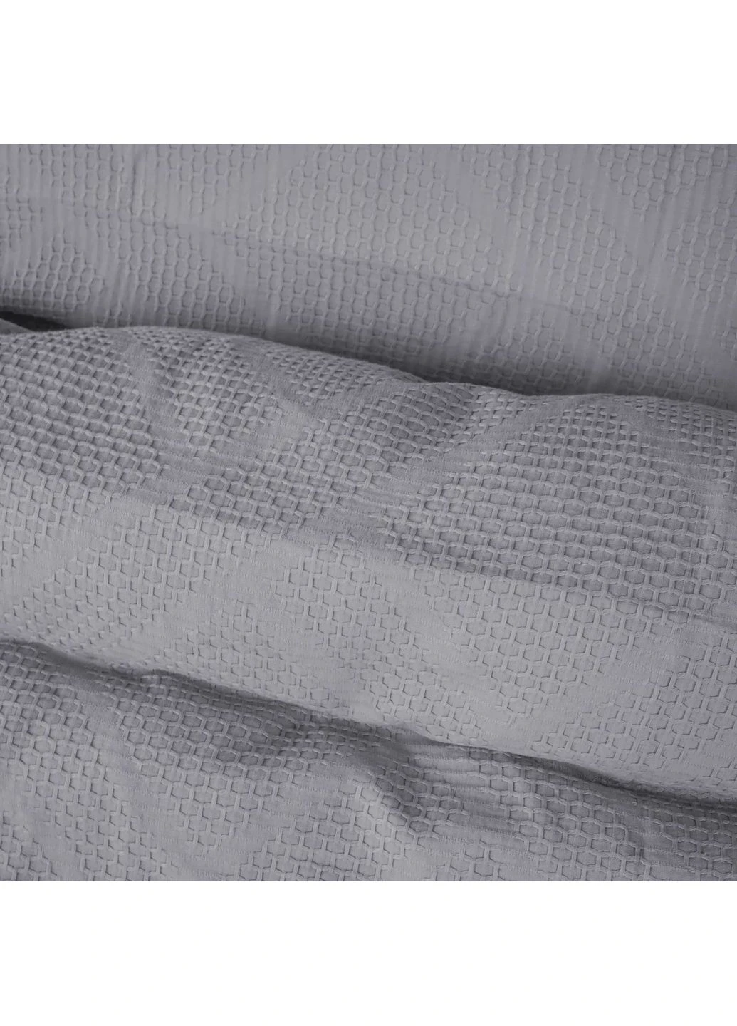 Постільна білизна №20-02 Waffle Gray 160х220 (2200011032849) Mirson 20-02 Waffle Gray 160х220 полуторний Євро (379099831)