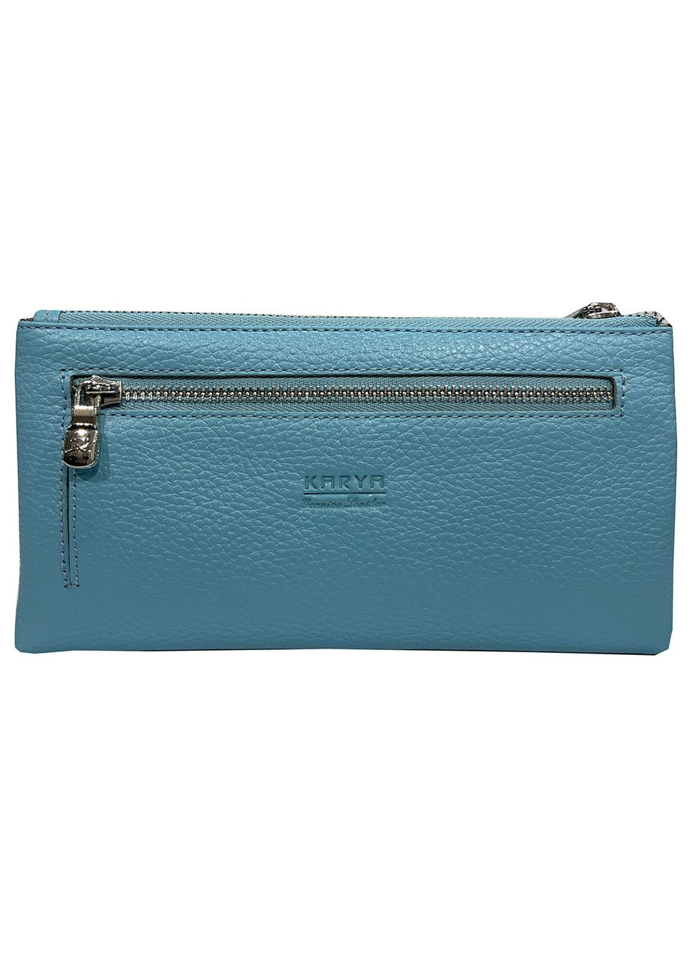 Кошелек женский кожаный голубой Karya (336377870)