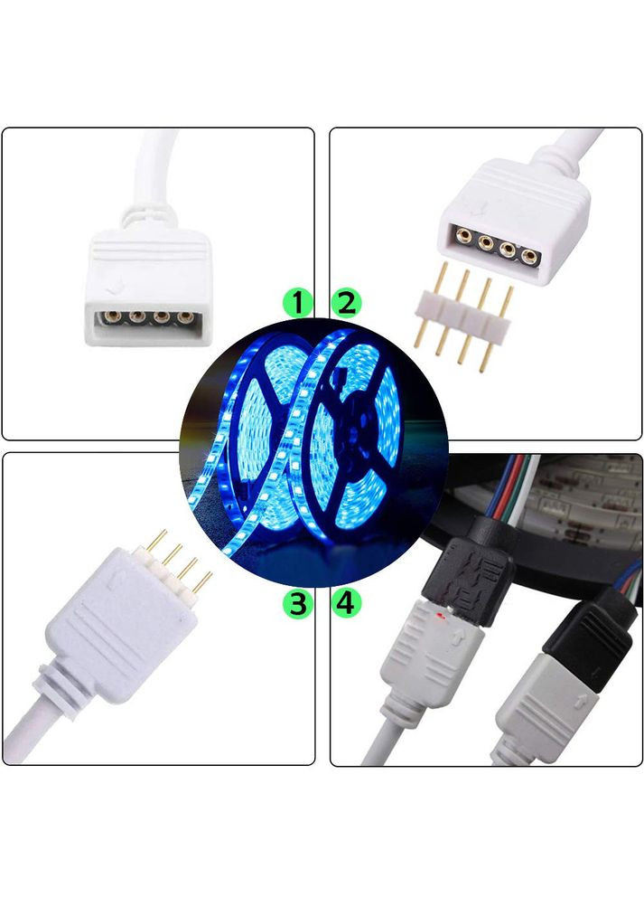 Розгалужувач для світлодіодної стрічки 4-х контактний на 3 виходи No Brand (334302316)