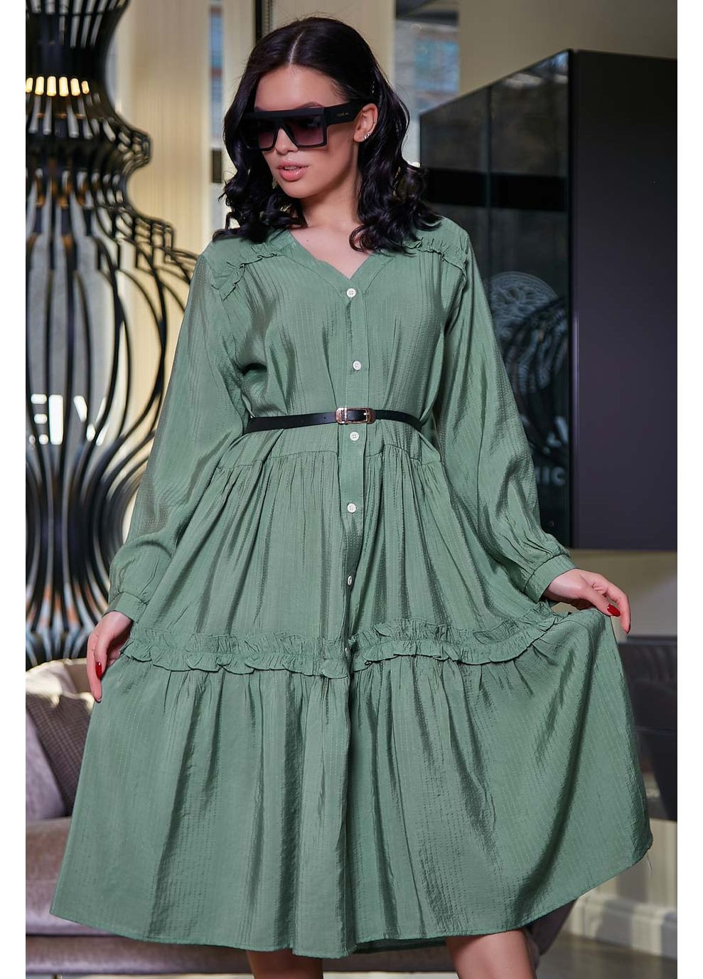 Зелена сукня 1473.3404 Seventeen