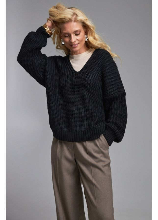 Черный джемпер 1619 черный Triko Bakh