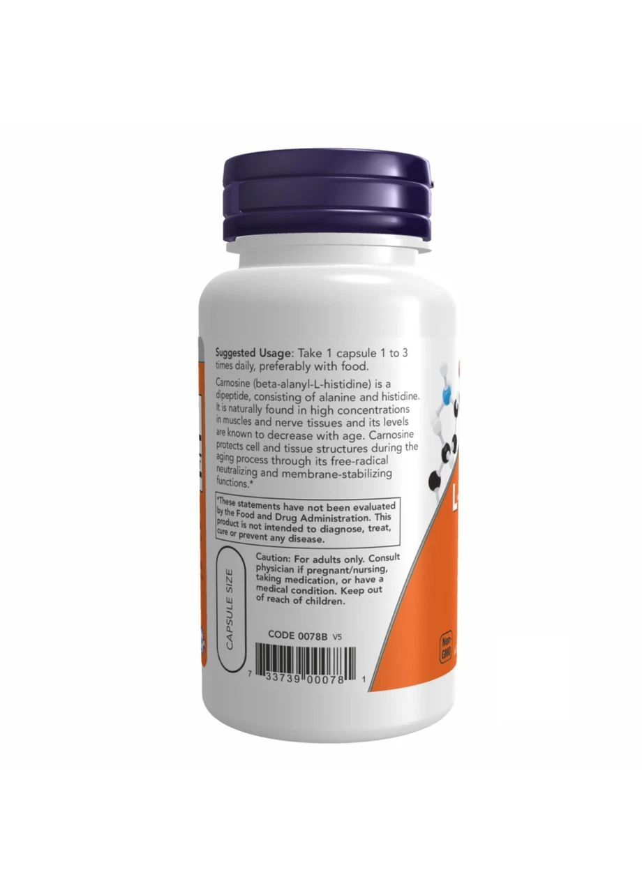 Carnosine 500mg - 50 vcaps Now Foods (369400075)