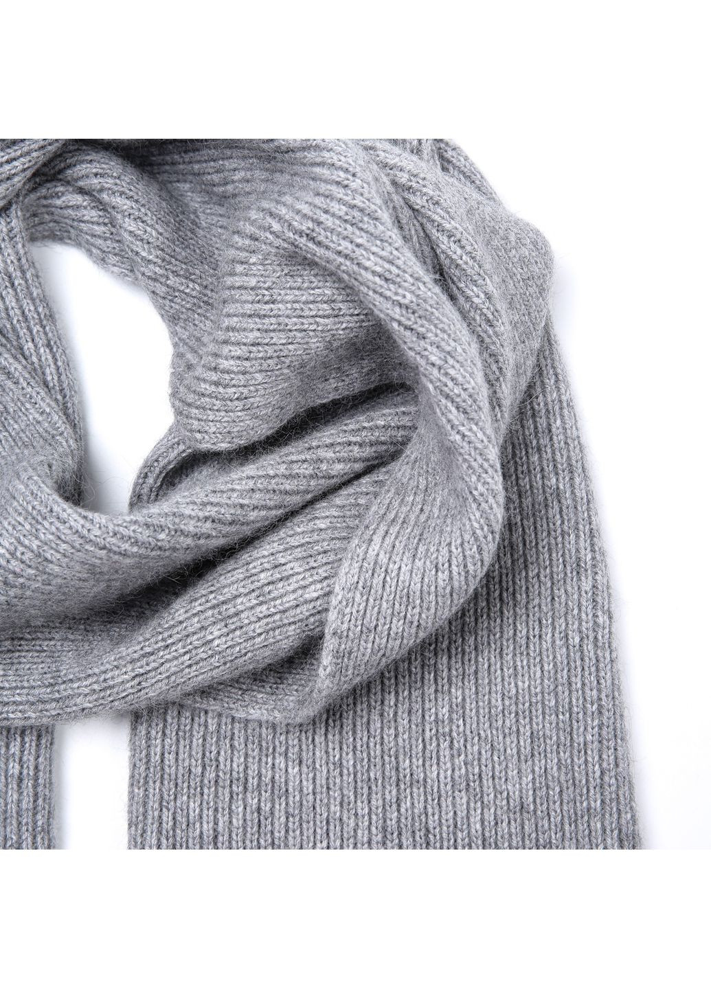 Шарф женский однотонный ангора серый HENRY LuckyLOOK 865-268 (368390007)