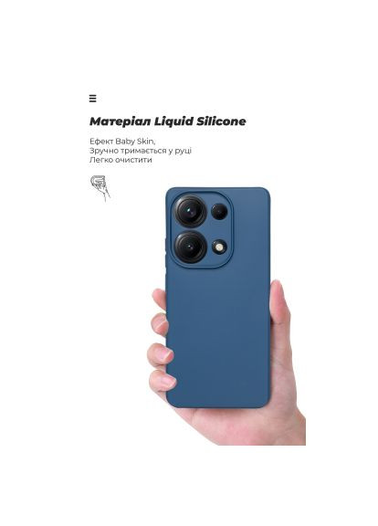 Чохол до мобільного телефона ICON Xiaomi Redmi Note 14S 4G Camera cover Dark Blue (ARM82009) ArmorStandart ICON Xiaomi Redmi Note 14S 4G Camera cover Dark Bl (364549111)