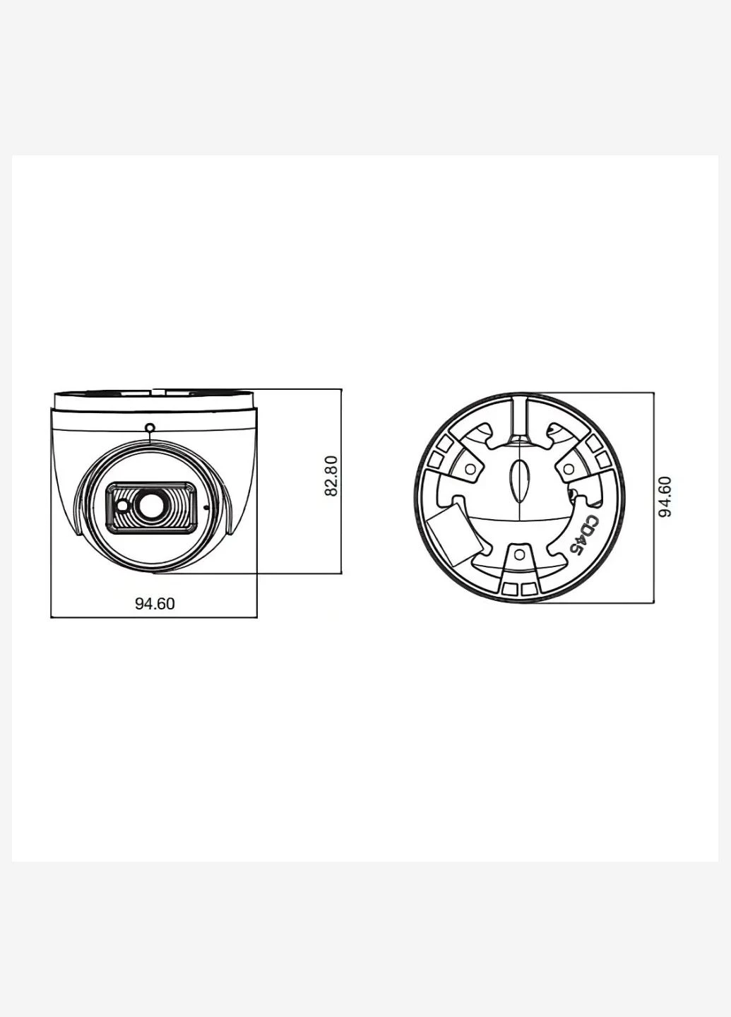 IP-відеокамера 5Mp TVT TD-9554S4 (D/PE/AR2) Black f=2.8mm з мікрофоном (77-00312) TVT Digital (315344027)