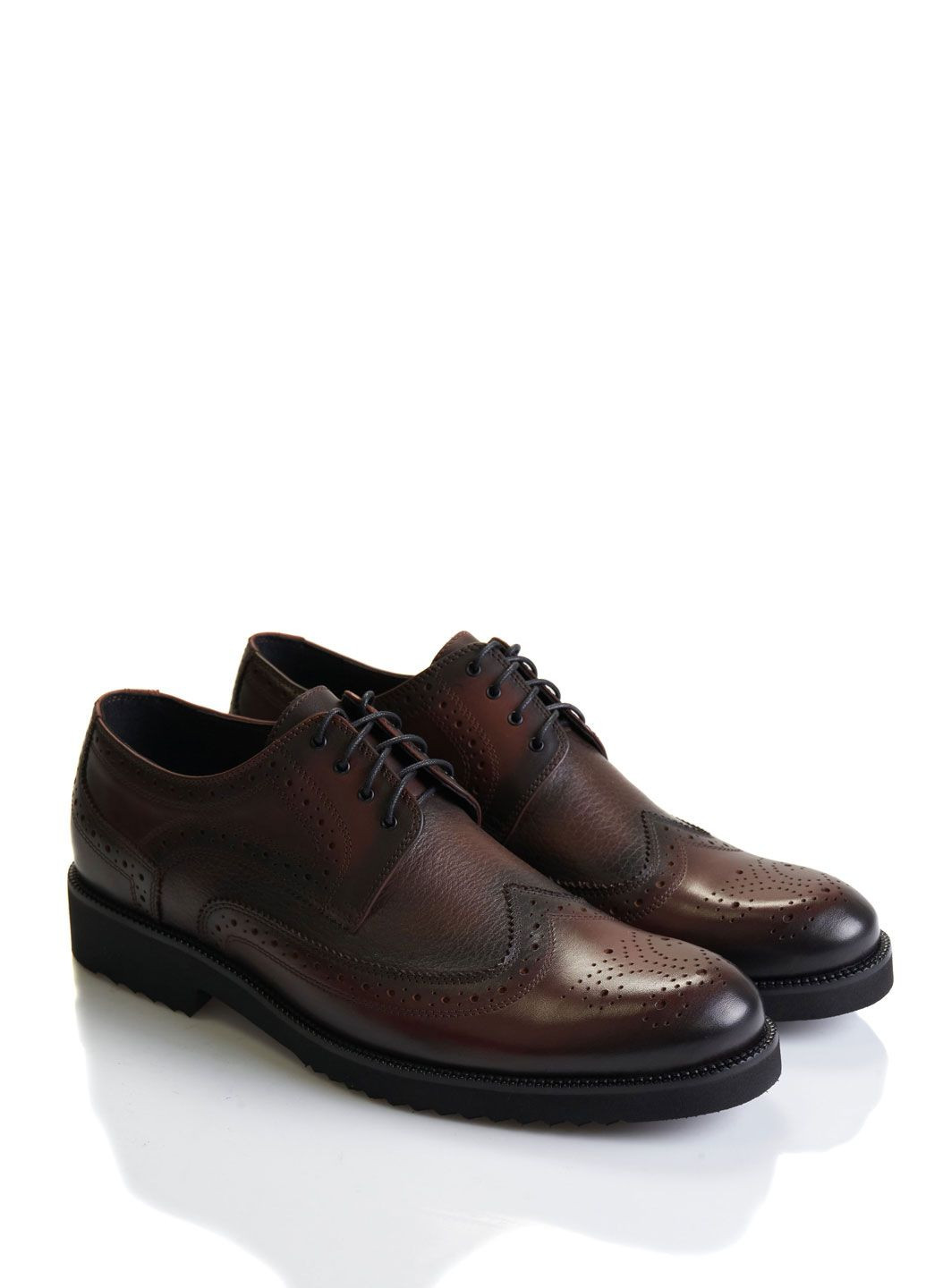 Коричневые классические туфли Marco Piero на шнурках